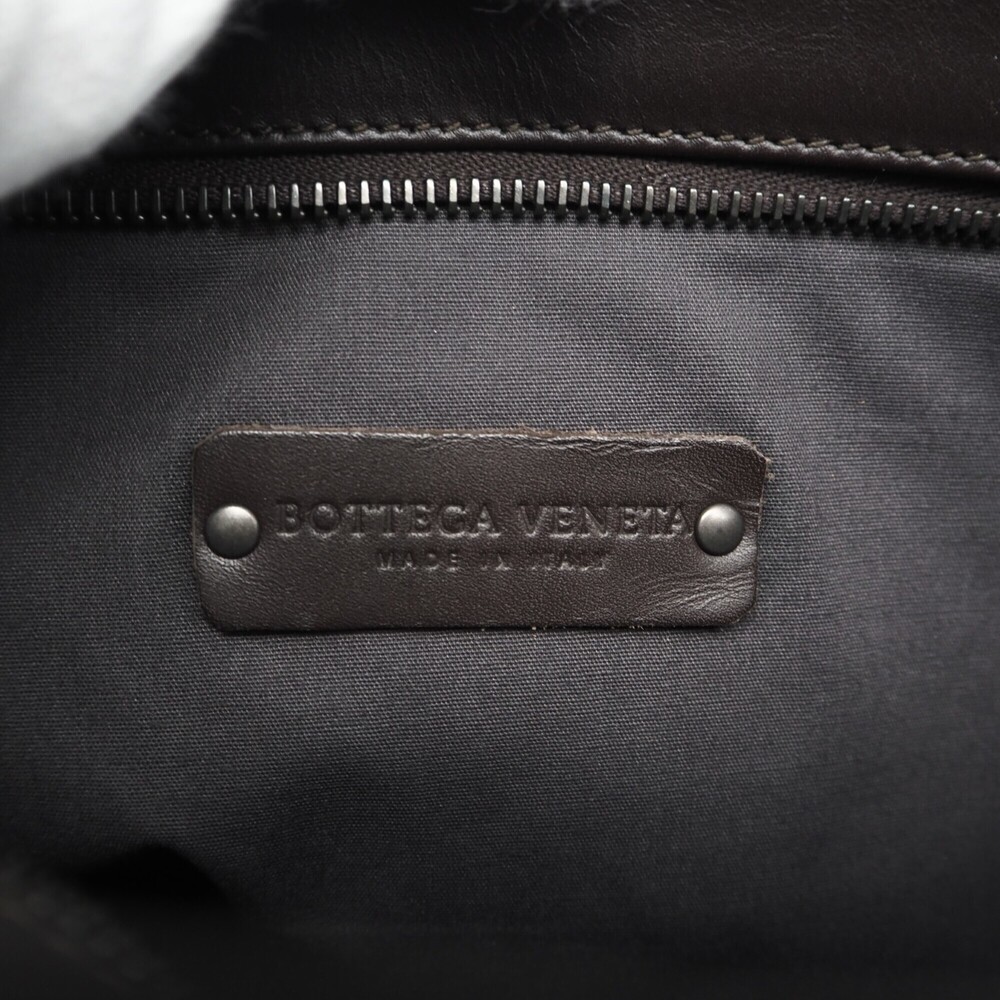 BOTTEGA VENETA Brown Leather Intrecciato Shoulder Bag - Picture 16 of 16